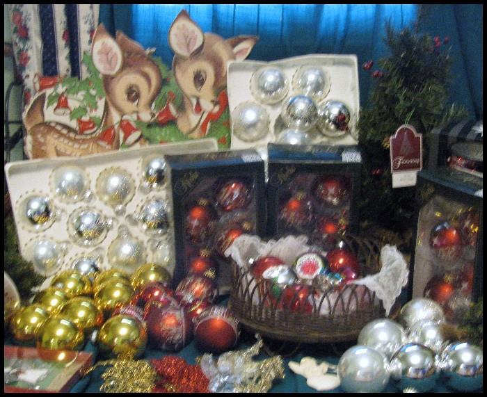 Just a sampling of Christmas items. Many new and many vintage