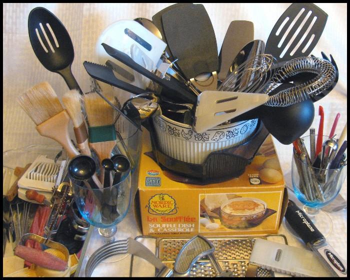 Kitchen utensils.
