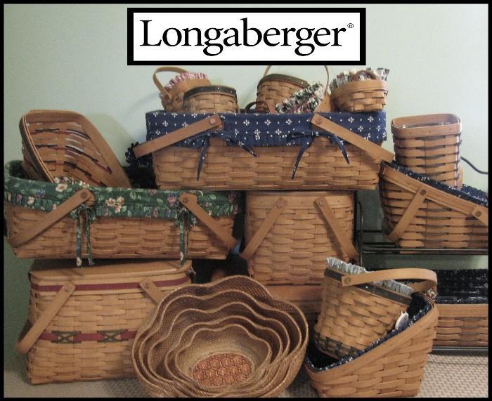 More than 75 Longaberger baskets
