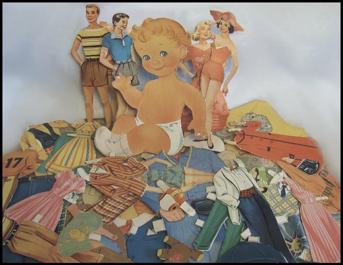 Vintage paper dolls 1950's.