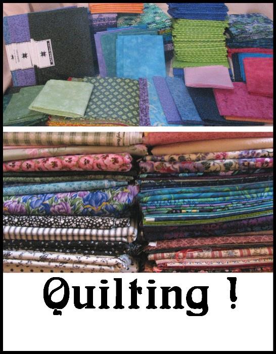 Sampling of quilting fabric.