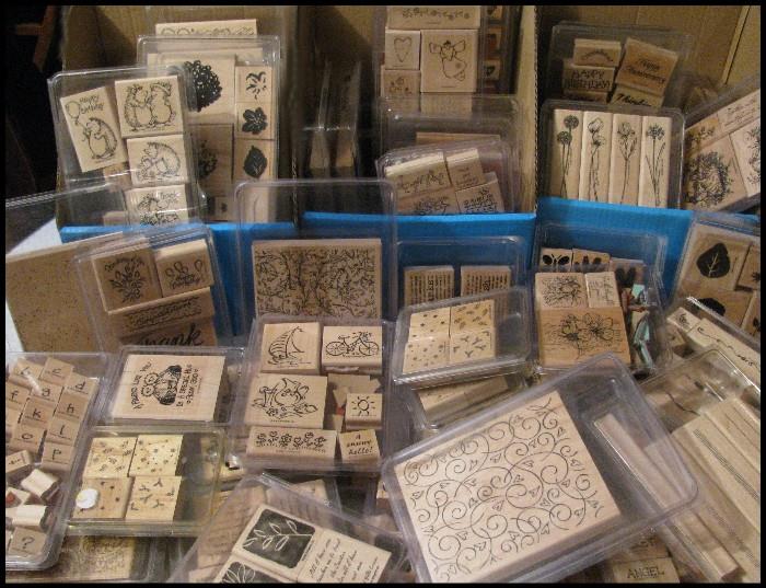 Rubber stamps.