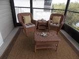 Wicker patio furniture
