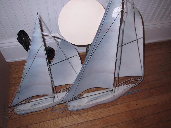 Hand made Sailing metal art