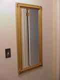 Beveled mirror for hallway