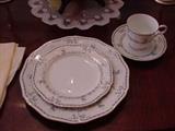 Mikasa "Priscilla", 8 place settings plus platters and bowls