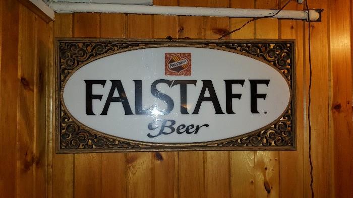 Falstaff beer sign