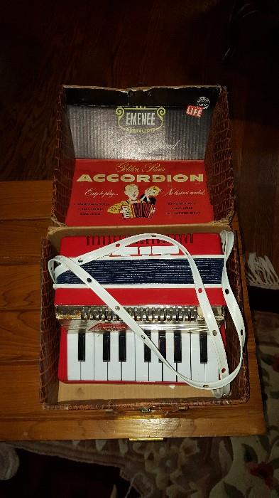 Vintage child's accordion