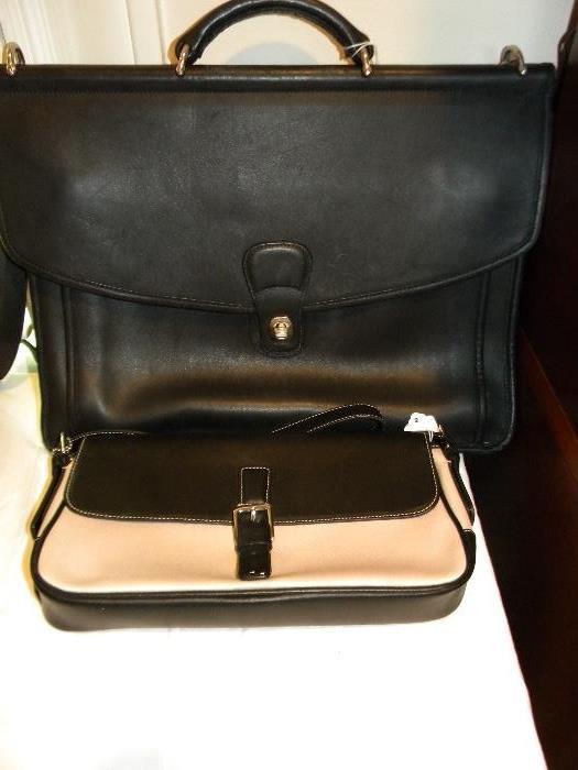 Coach briefcase and purse