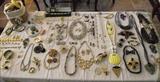 Lots of vintage and fun costume jewelry.