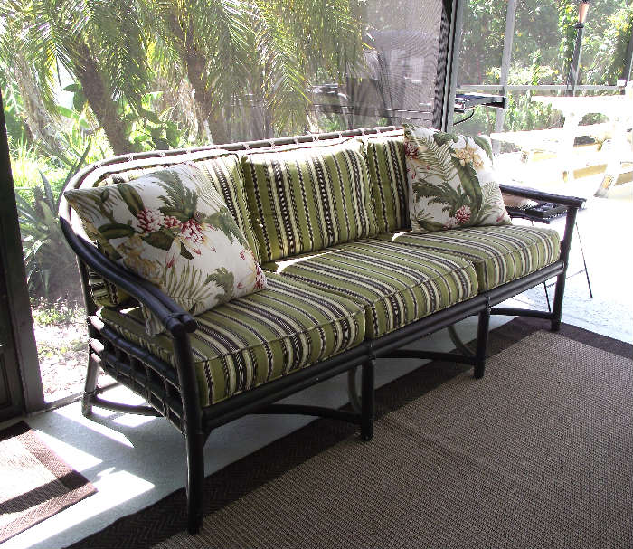 Vintage Bamboo with new Sunbrella Upholstery