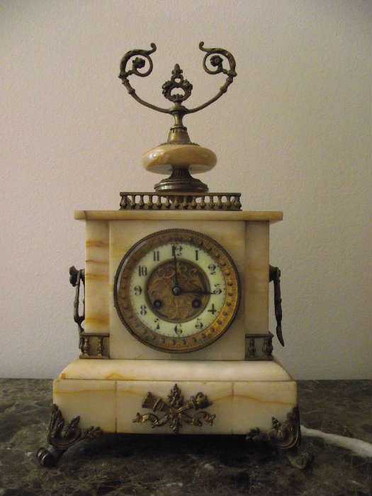 S Marti et Cie Marble Clock