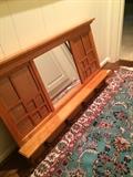 Wall mirror/coat rack-- great for back door entry.