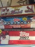 Three boxes of baseball cards