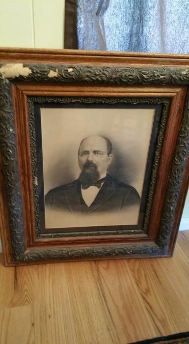Antique photograph of Bank President from town in South Dakota. Involved in SCANDAL...oh my.