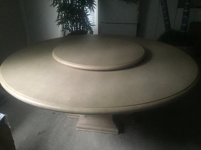 77" Round table with 36" lazy susan