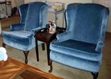 Wingback chairs-sold. Butler's table available