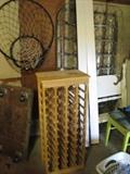 Garage---Crab net/trap--Wine rack