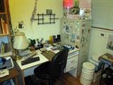 Small Office---Desk--Chair--4 drawer file cabinet