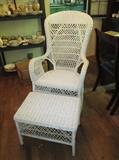 Dining Room---White wicker
