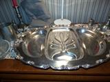 Huge Silver Plated Meat Tray