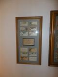 1800's Calling Card And Announcement Framed Collection