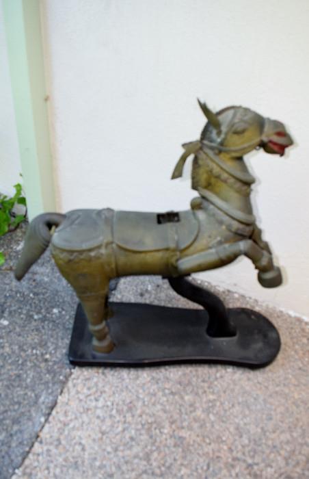 Asian metal horse