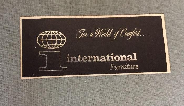 Sofa & Arm Chair made by International Furniture. 