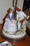 Antique Porcelain Figural Lamp