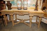 One of a Kind Marble Top Console