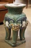 Lovely Majolica style plant stand 