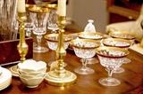 High-end gold German glassware