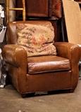 You won't believe how comfortable this leather club chair is!