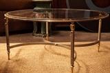 Stunning Glass top Labarge coffee table 