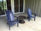 Adirondack chairs and fire pit - SOLD