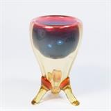 Lot #48 Mt. Washington Amberina Footed Vase