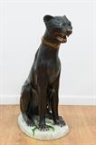 Lot #62 Paint Decorated Metal Jaguar