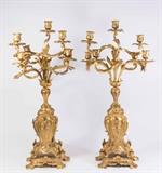 Lot #1071 19th Century French Gilt Bronze Candelabra