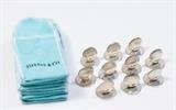 Lot #1209 10 Tiffany & Co. Sterling Silver Placecard Holders