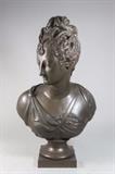 Lot #1253 Bronze Classical Bust