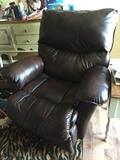Very nice leather recliner (electric).  One of two available.