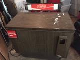 Vintage 1950s era Coca Cola dispenser/cooler -- IT DOES LIGHT UP AND WORKS.