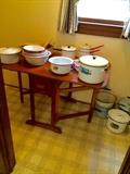 lots of enamel ware