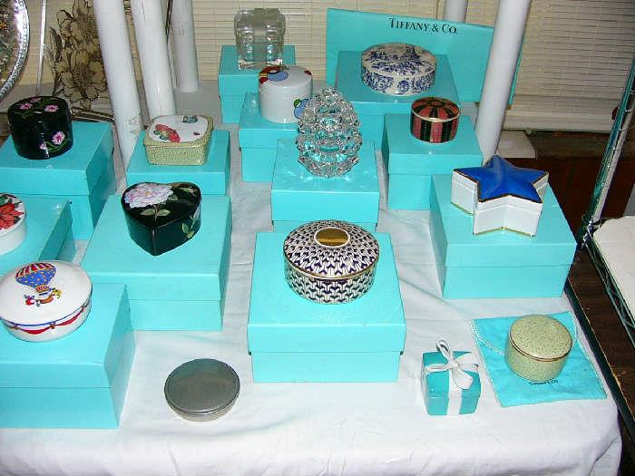 Tiffany Trinket Boxes most with there original box