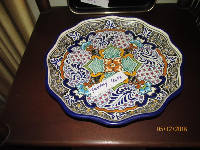 MEXICAN POTTERY PLATE