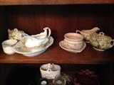 Assorted pieces of china.