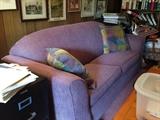 Purple sofa
