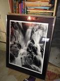 Framed photo of a waterfall