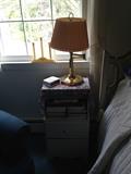 Nightstand and lamp
