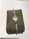14k Diamond encrusted Le Coultre ladies watch